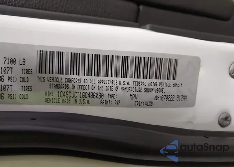 2016 Dodge Durango R/T z USA, uszkodzony, nr VIN 1C4SDJCT1GC486030